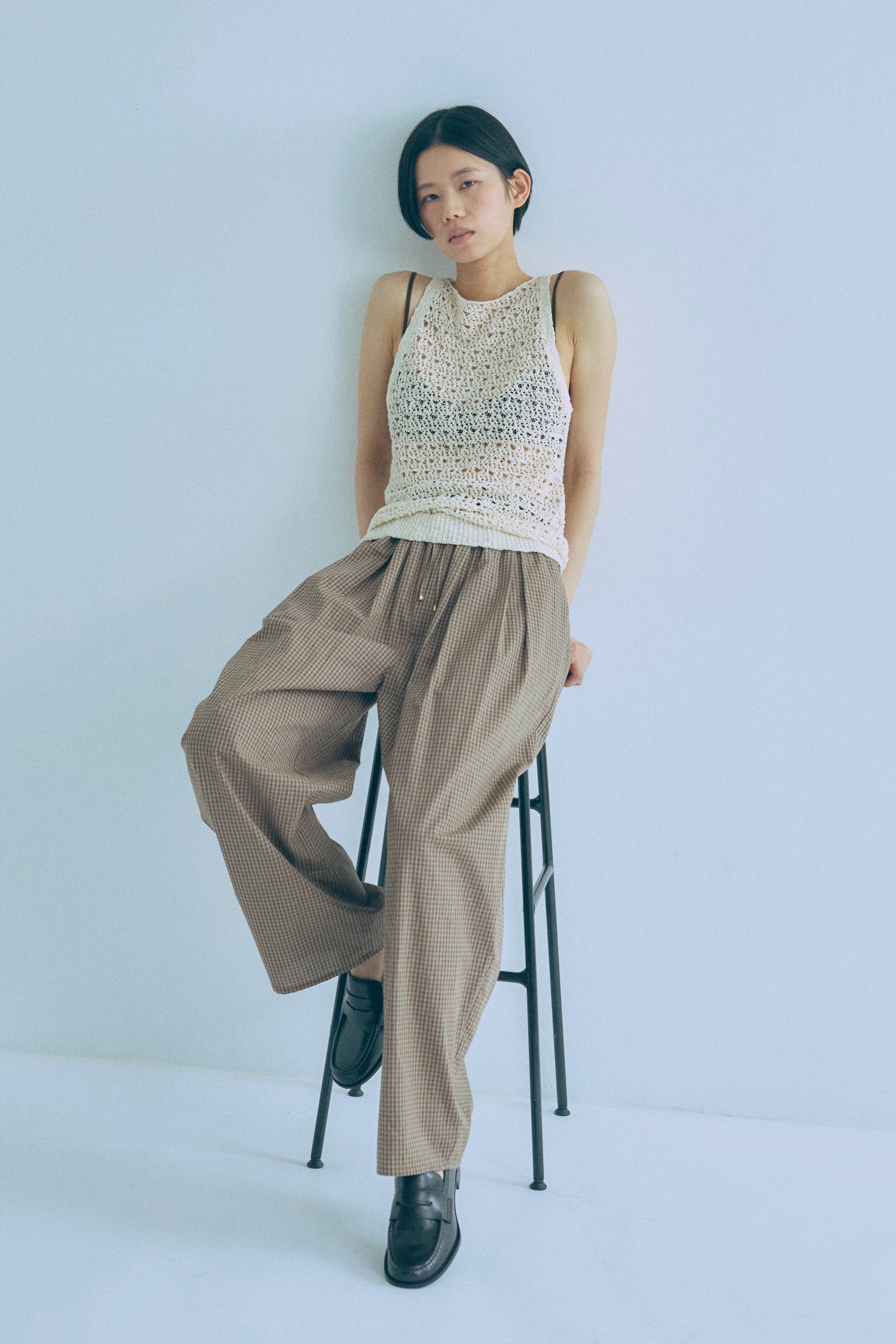 Slub Mesh Knit Tank – EN NEUME