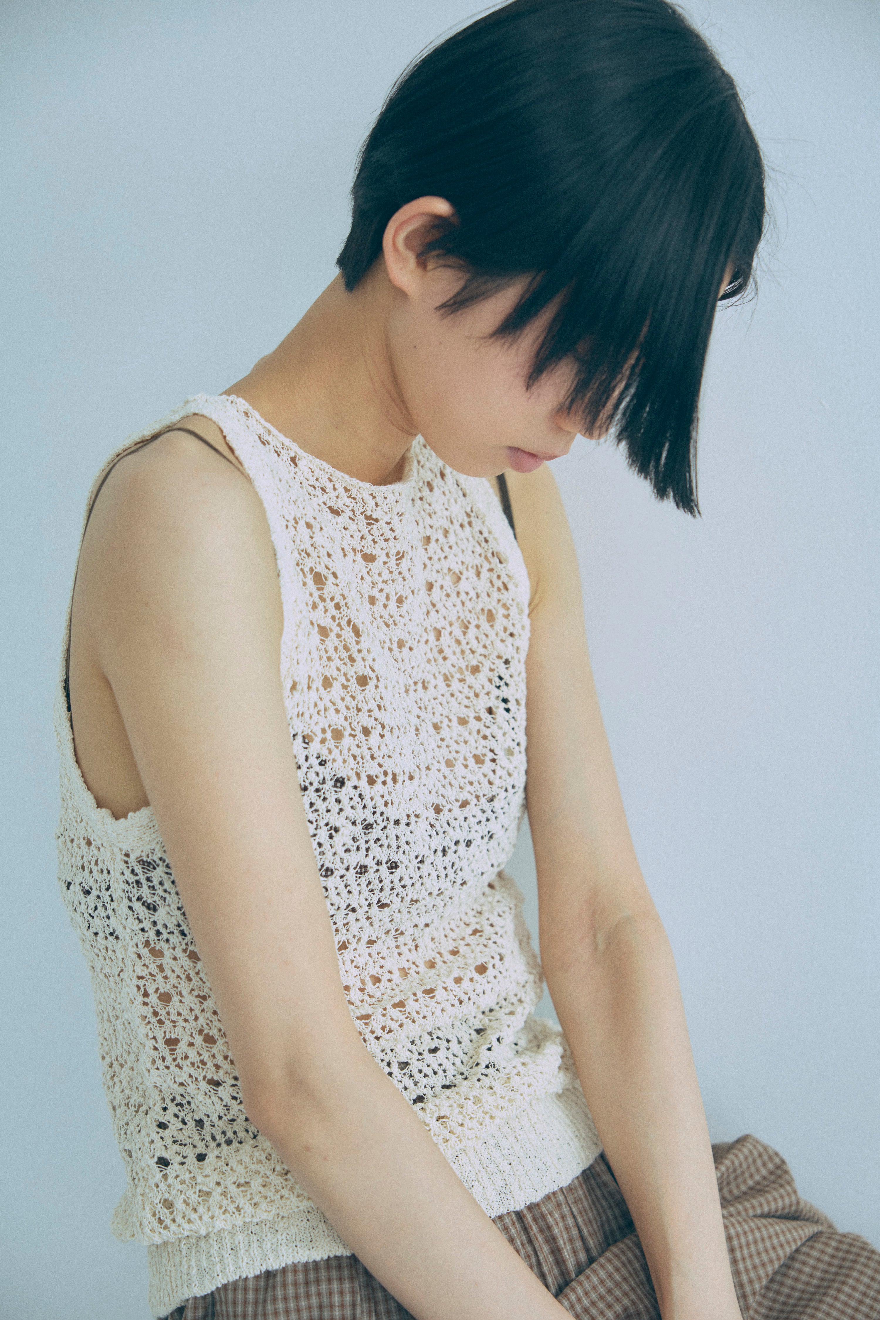 Slub Mesh Knit Tank – EN NEUME
