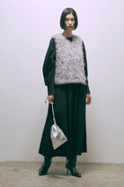 Volume Sleeve Soft Flare Dress