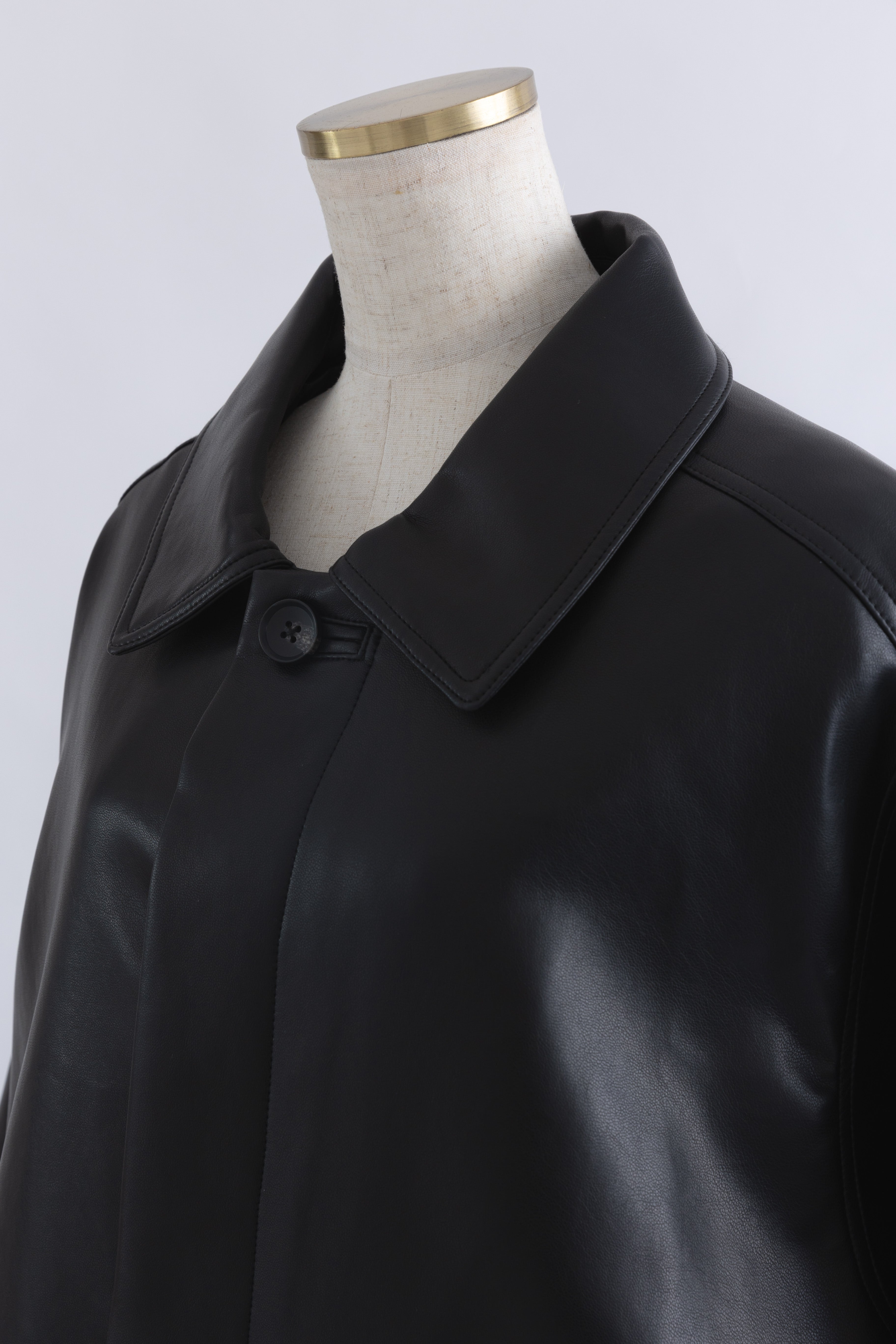 Faux Leather Over Jacket