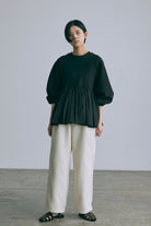 Bonding Peplum Top ブラック model:170cm chii