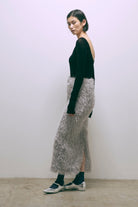 Flocked Tulle Back Open Top