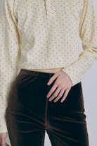 Velour Slim-Fit Biker Leggings