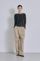 Wide Tuck Pants