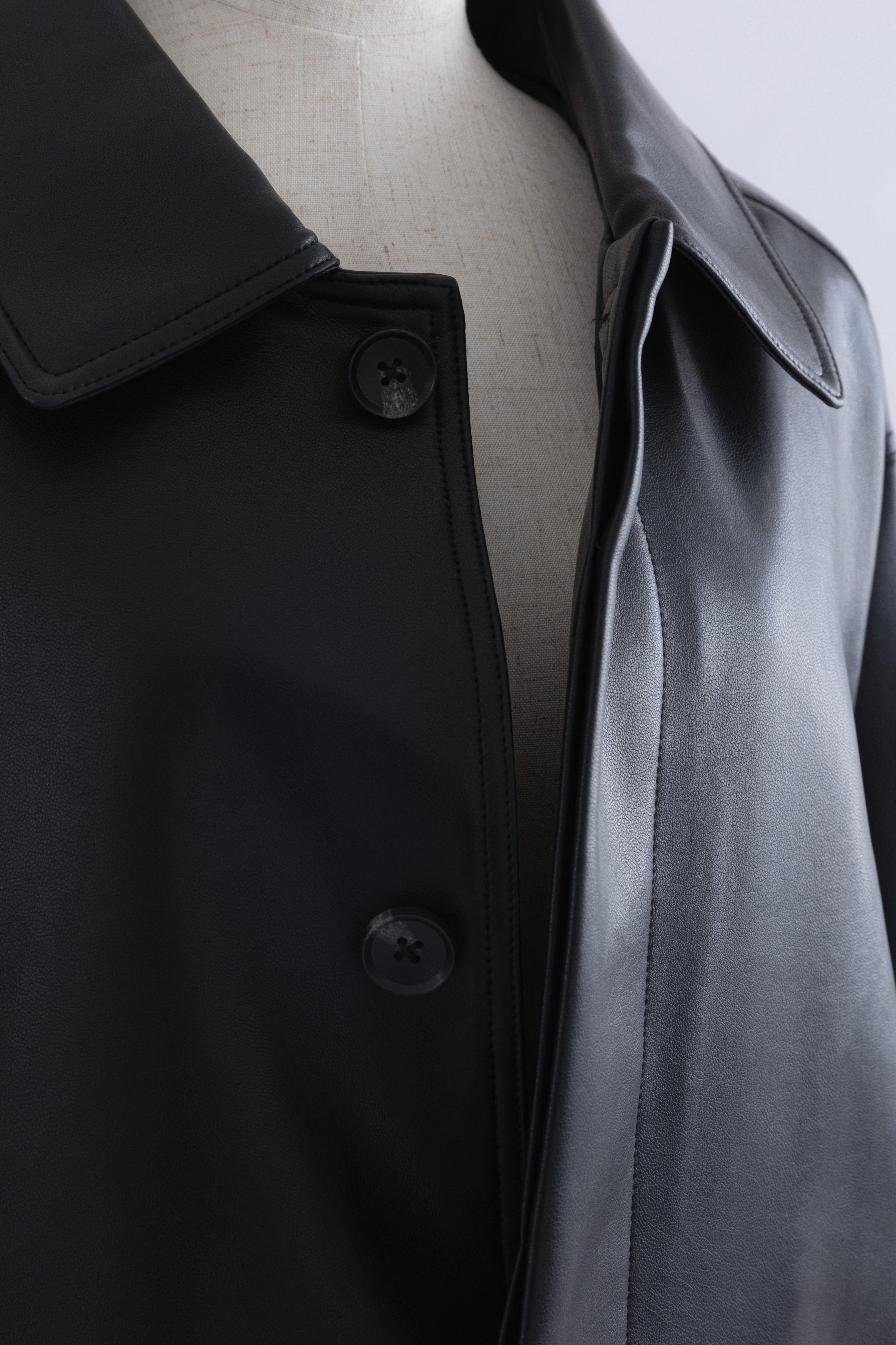 Faux Leather Over Jacket