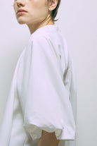 Flared Balloon Sleeve Blouse