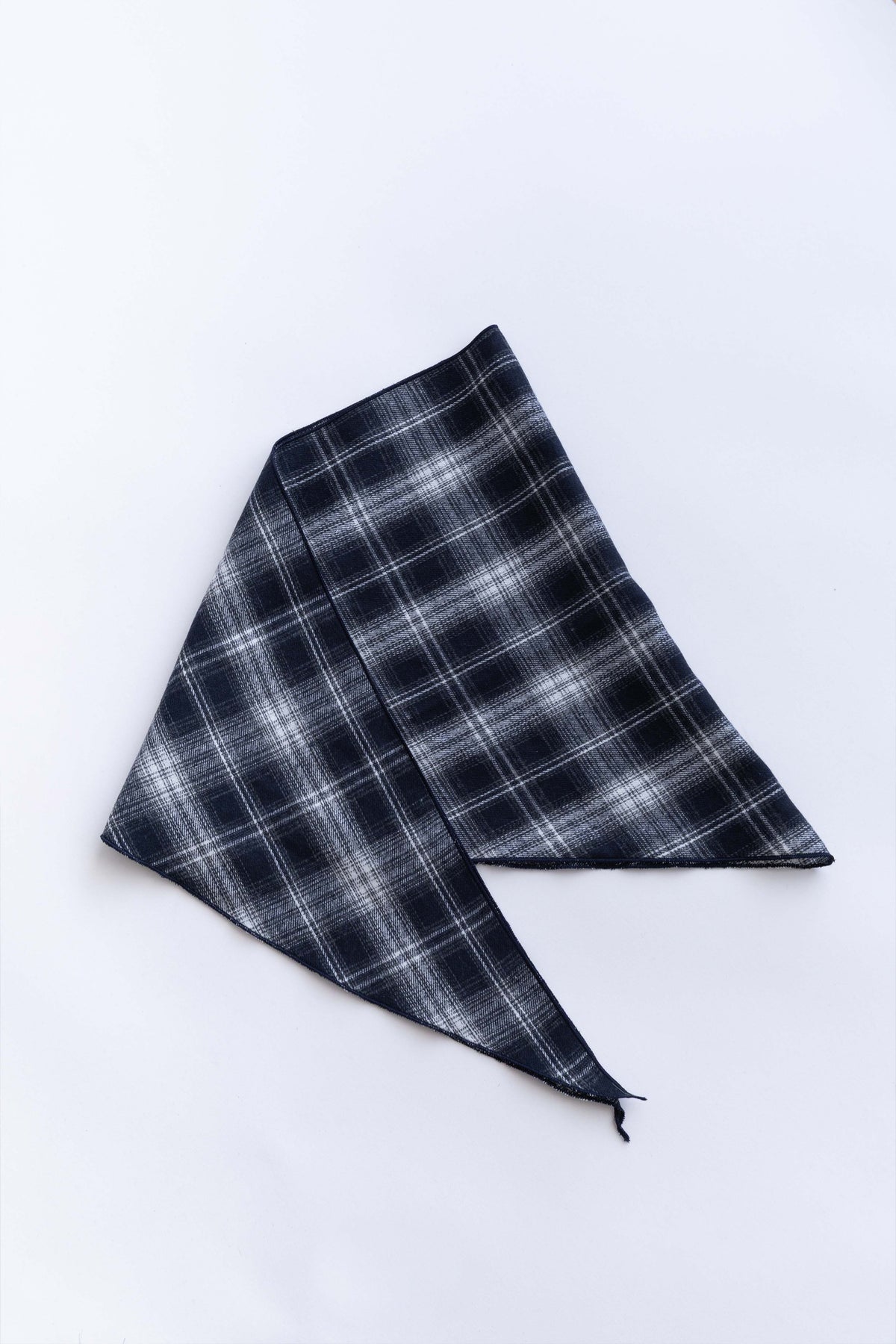 Layered Stole Flannel Shirt ネイビー