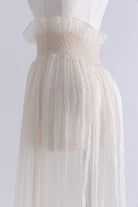 2Way Sheer Crinkled Skirt Dress