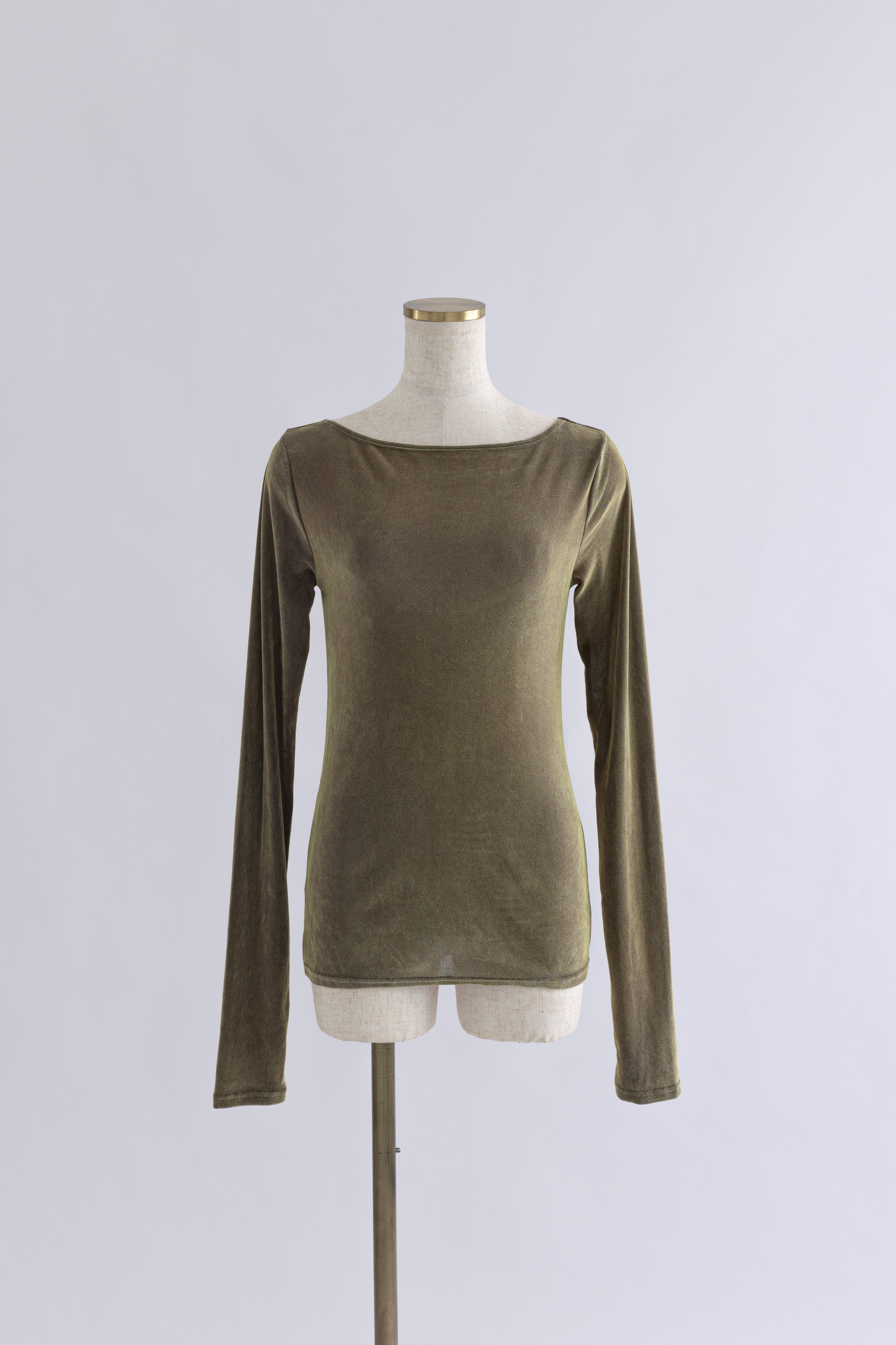 Flocked Tulle Back Open Top