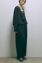 Dropped Shoulder Soft Jacket Set Up