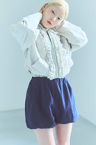 Vintage Stripe Balloon Pants ネイビー size:F model:162cm MIU