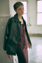 Faux Leather Over Jacket