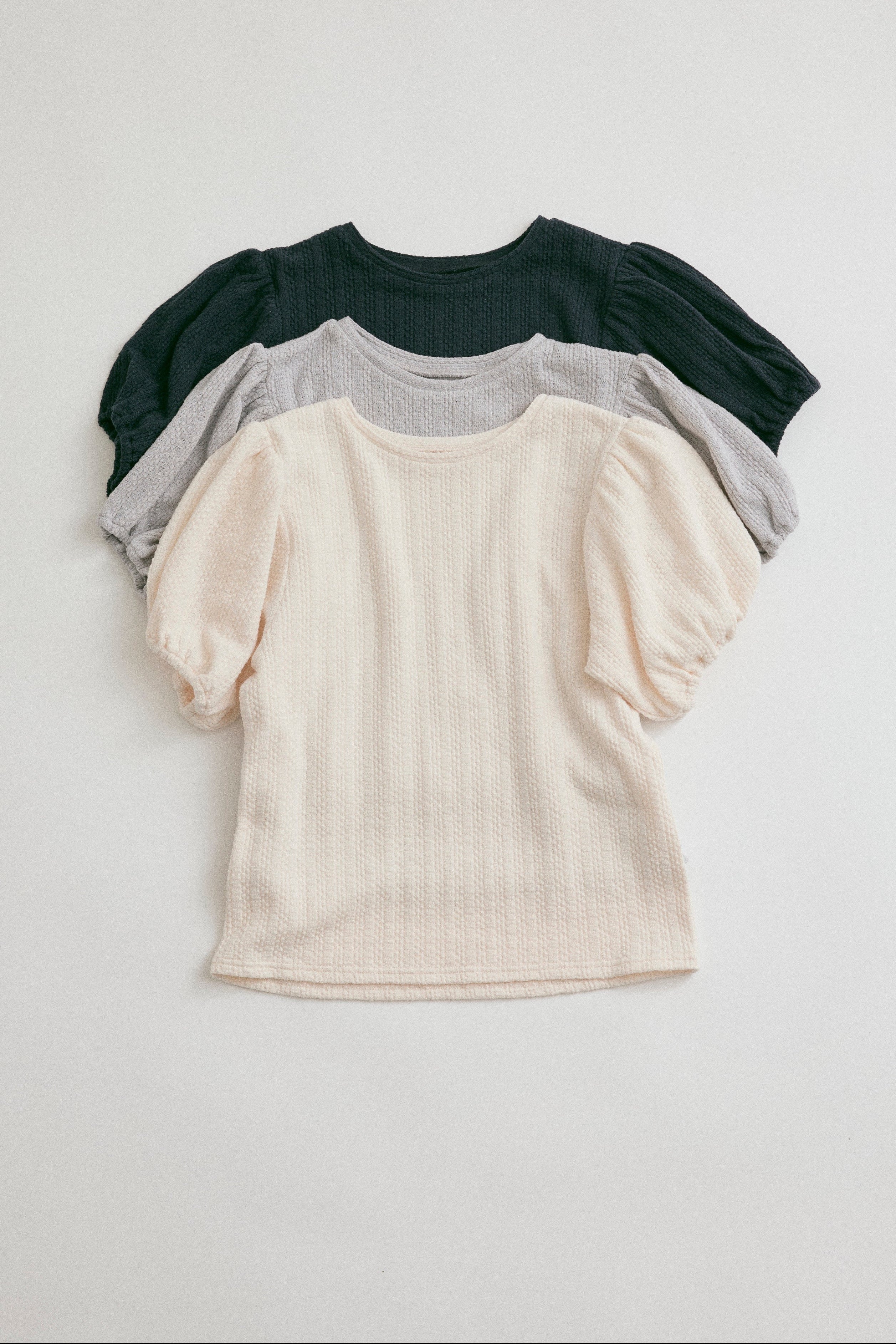 Textured Mini Tops ネイビー