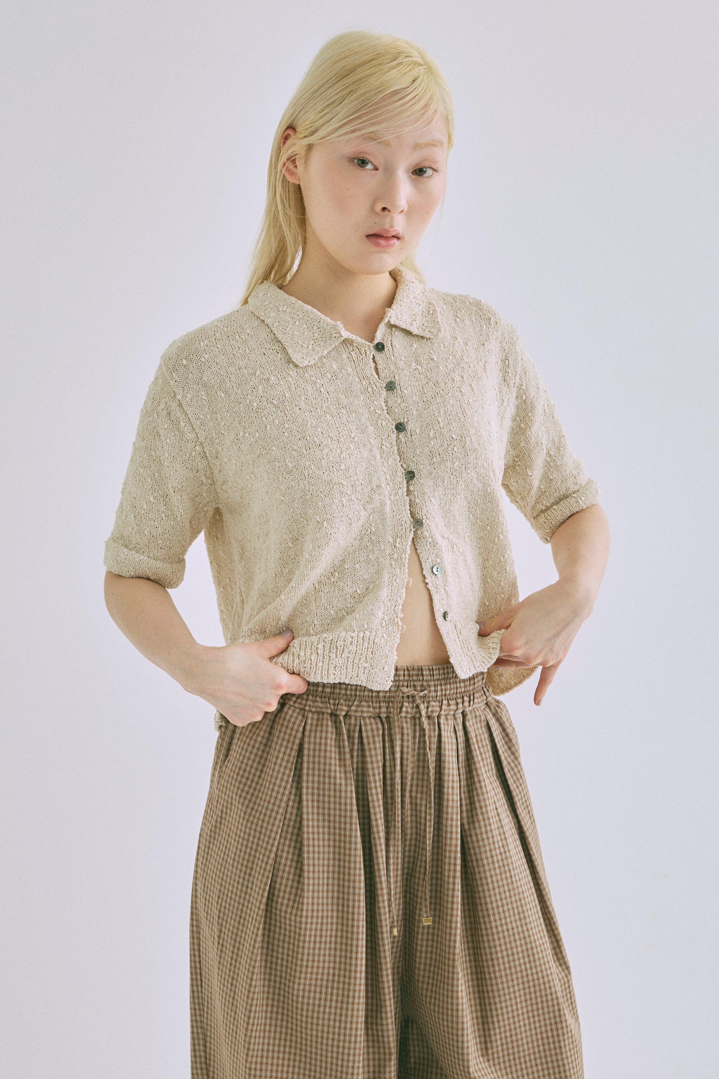 Textured Summer Knit Polo – EN NEUME