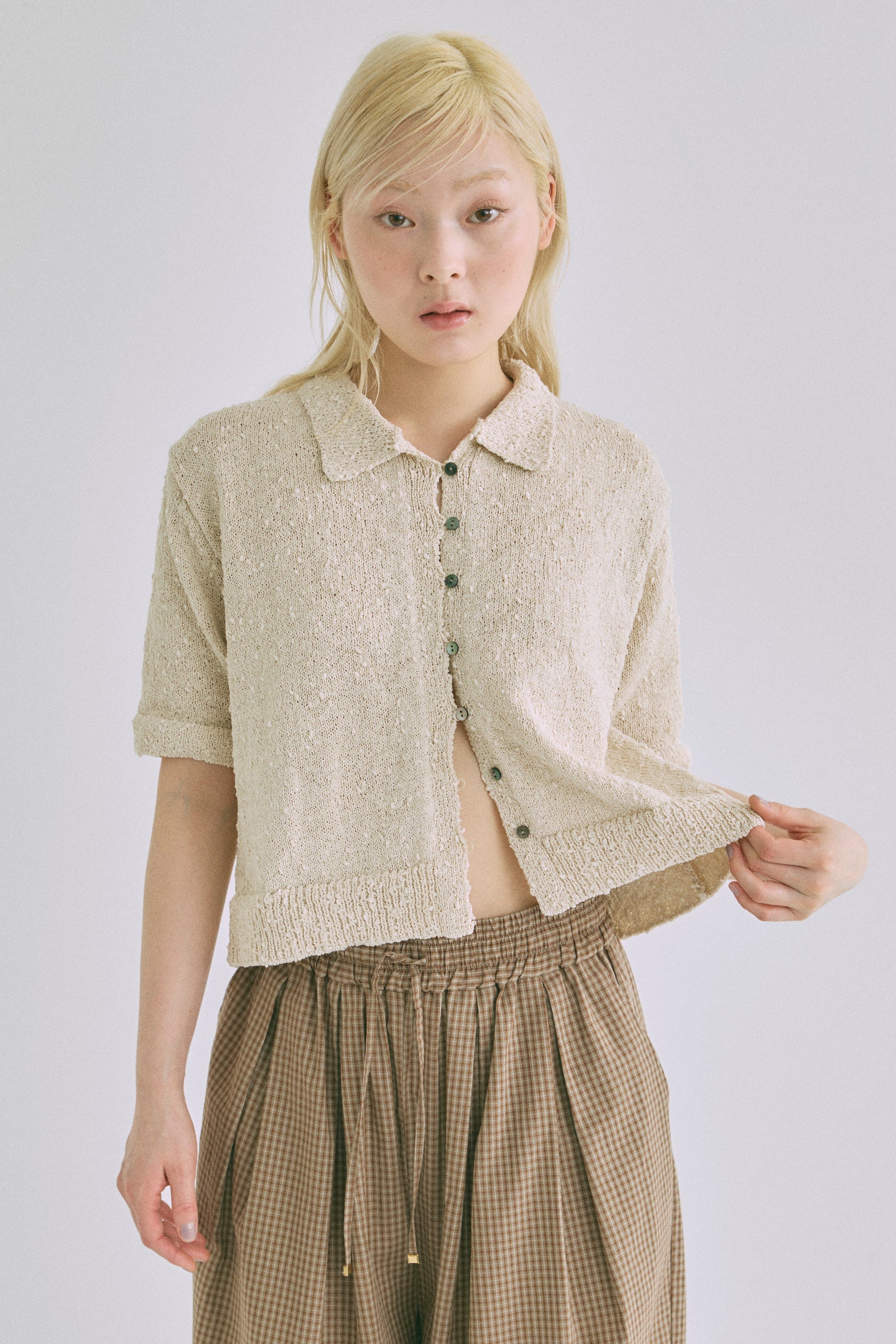 Textured Summer Knit Polo – EN NEUME