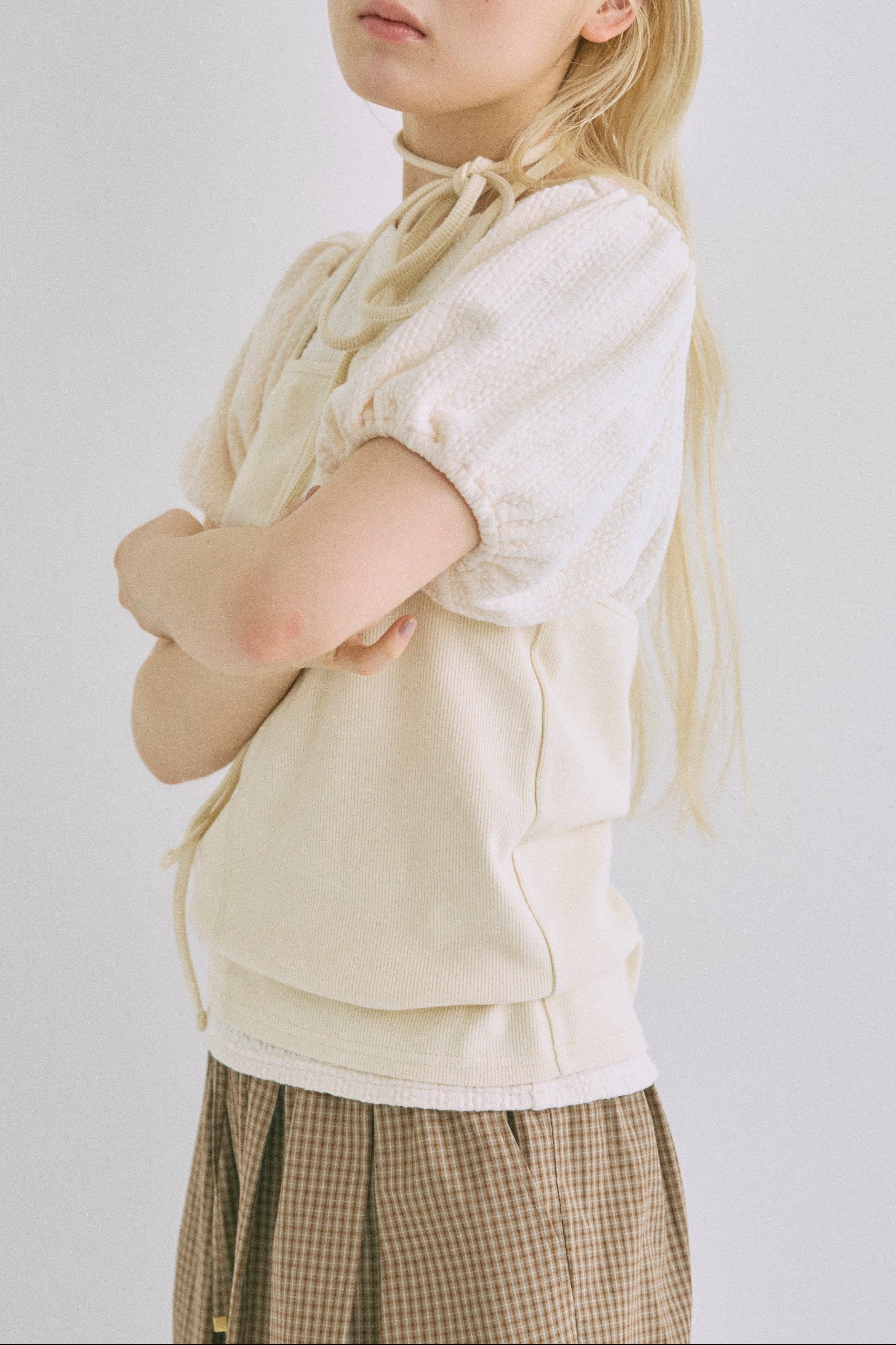 着用カラー:オフホワイト  モデル身長:162㎝