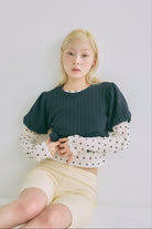 着用カラー:ネイビー  モデル身長:162㎝