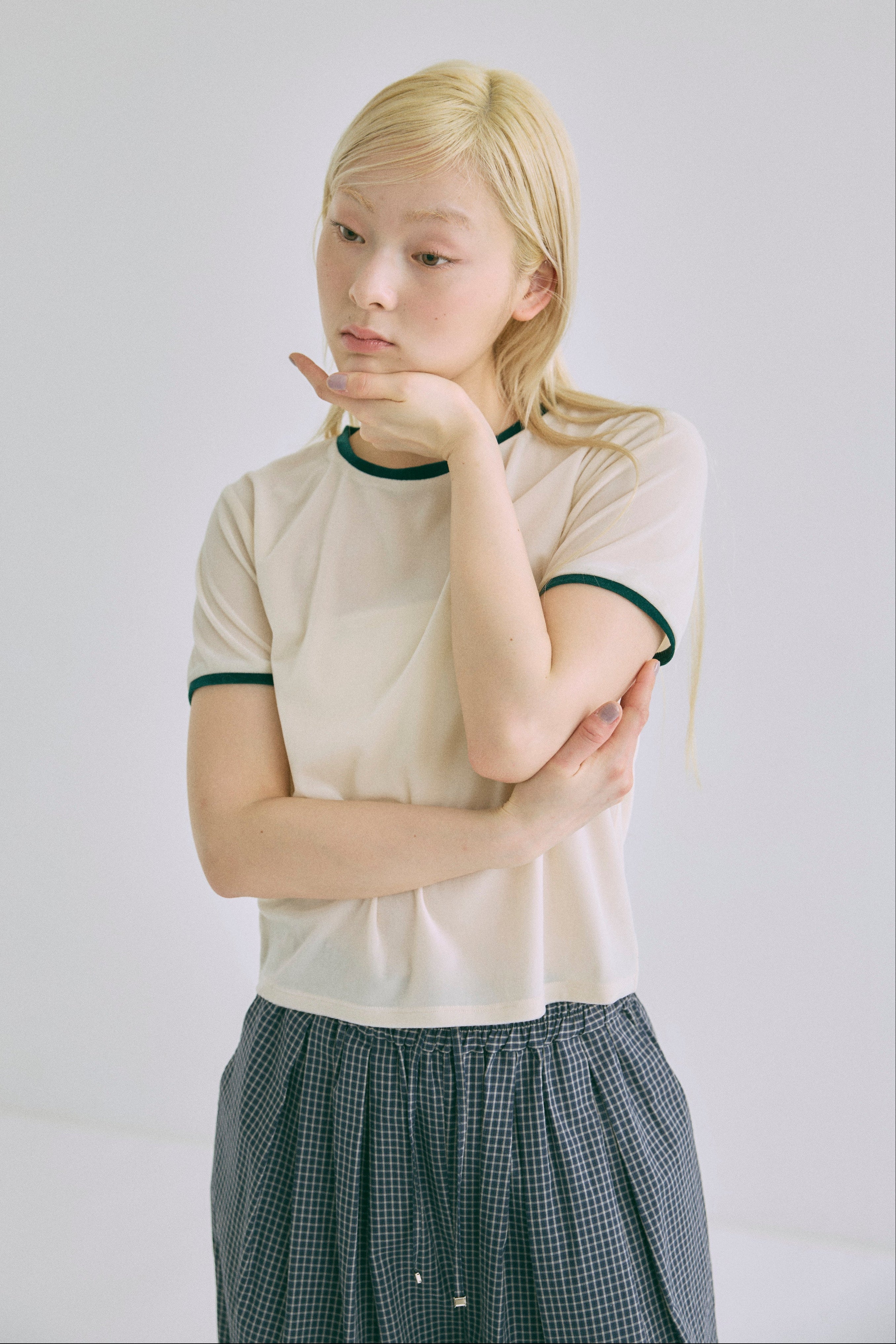 Sheer Velor Ringer Tee – EN NEUME