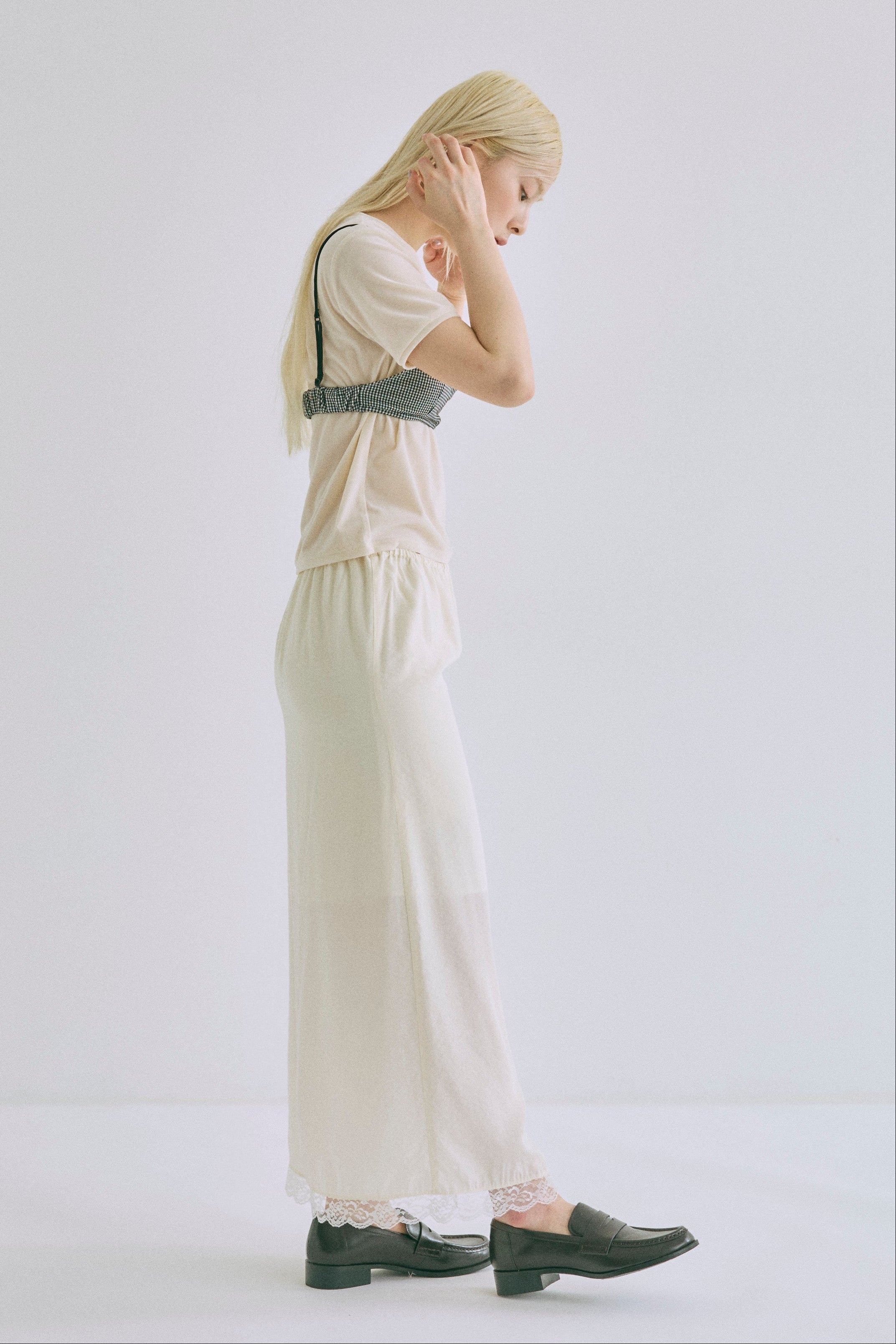 Vintage Lace-trim Skirt | EN NEUME
