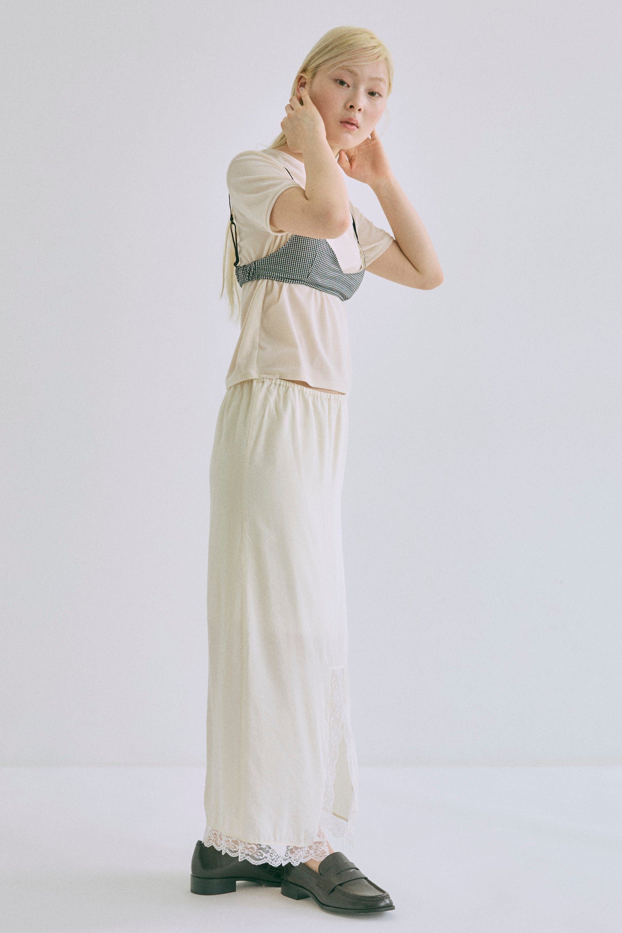 Vintage Lace-trim Skirt – EN NEUME