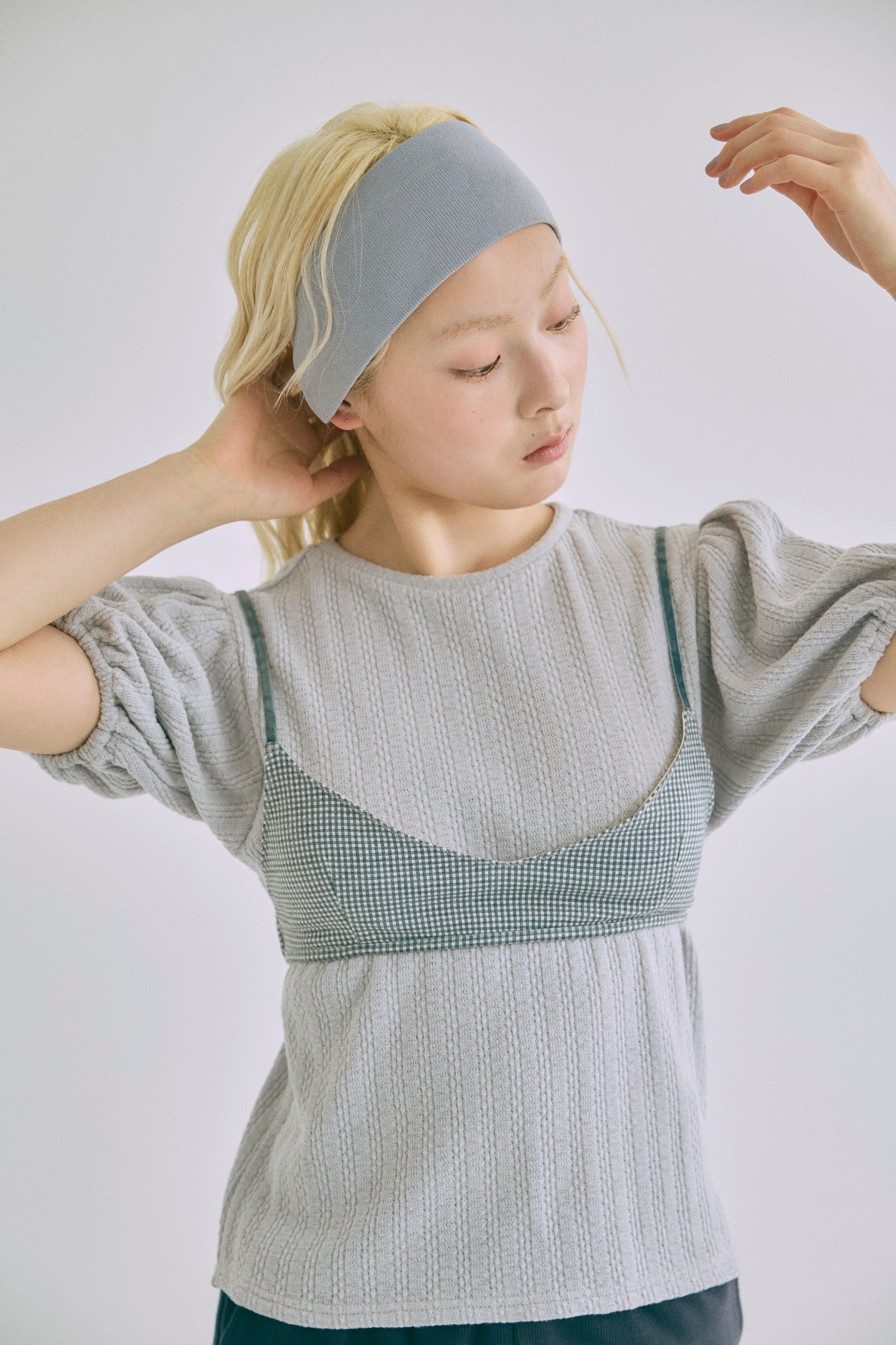 着用カラー:グレー  モデル身長:162㎝