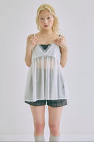 着用カラー:オフホワイト  モデル身長:162㎝