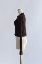 Fitted Rib Skipper Cardigan