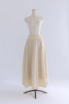 Nylon Taffeta Flared Skirt イエロー