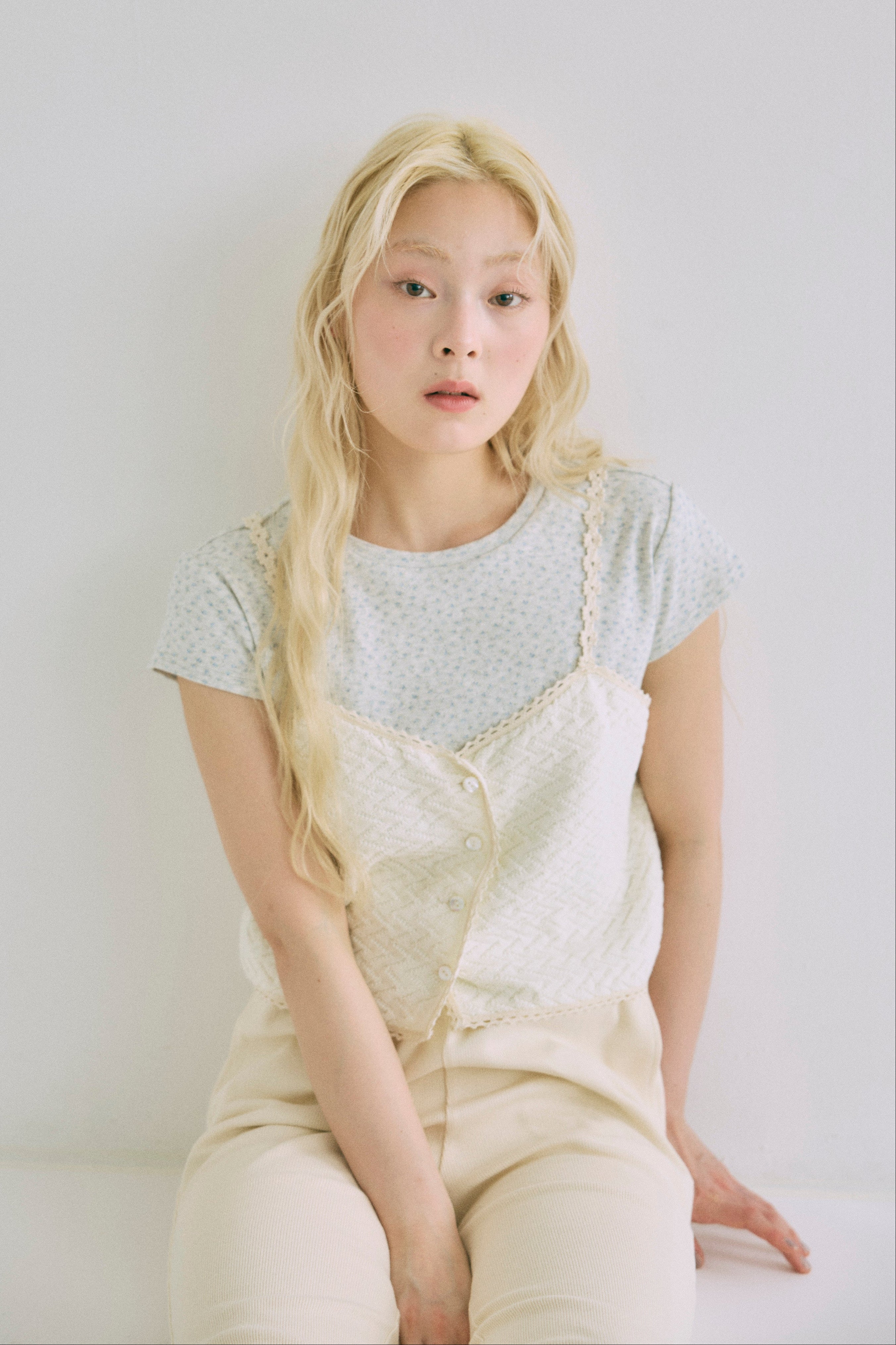 着用カラー:オートミール  モデル身長:162㎝