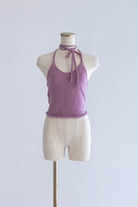 Back Ribbon Knit Cami パープル