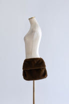 Faux Fur Pocket Belt ブラウン
