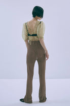 Cut Lace Soft Flare Pants & Layered Skirt Set