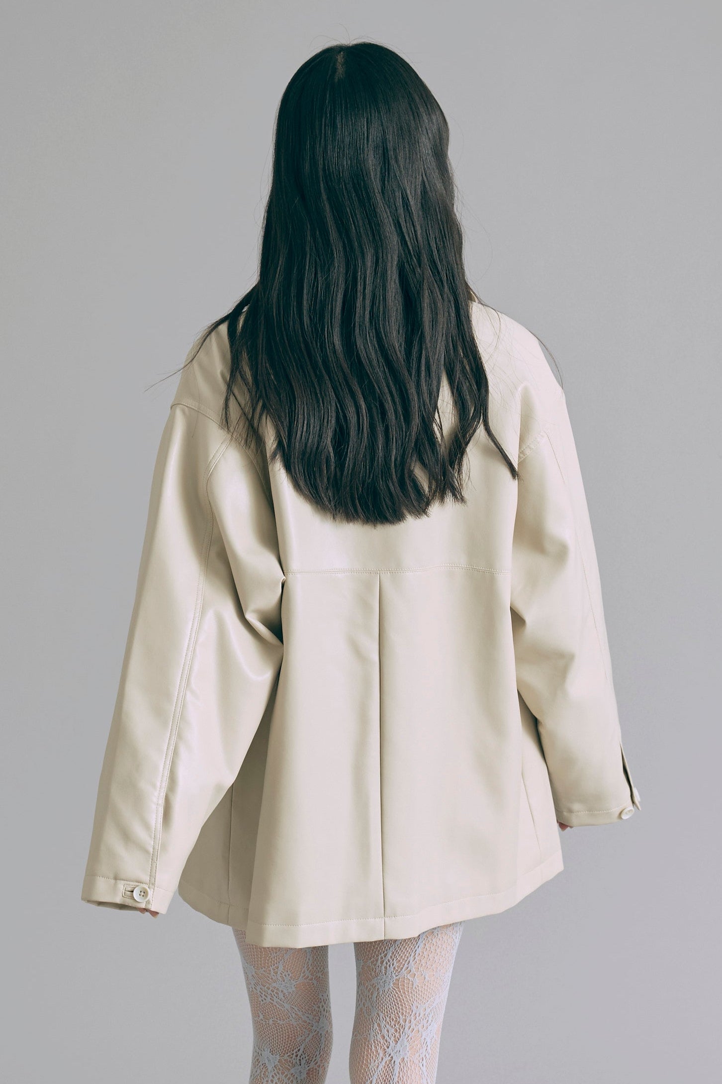 Faux Leather Over Jacket