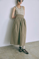 Cocoon Silhouette Skirt ライトカーキ model:170cm chii