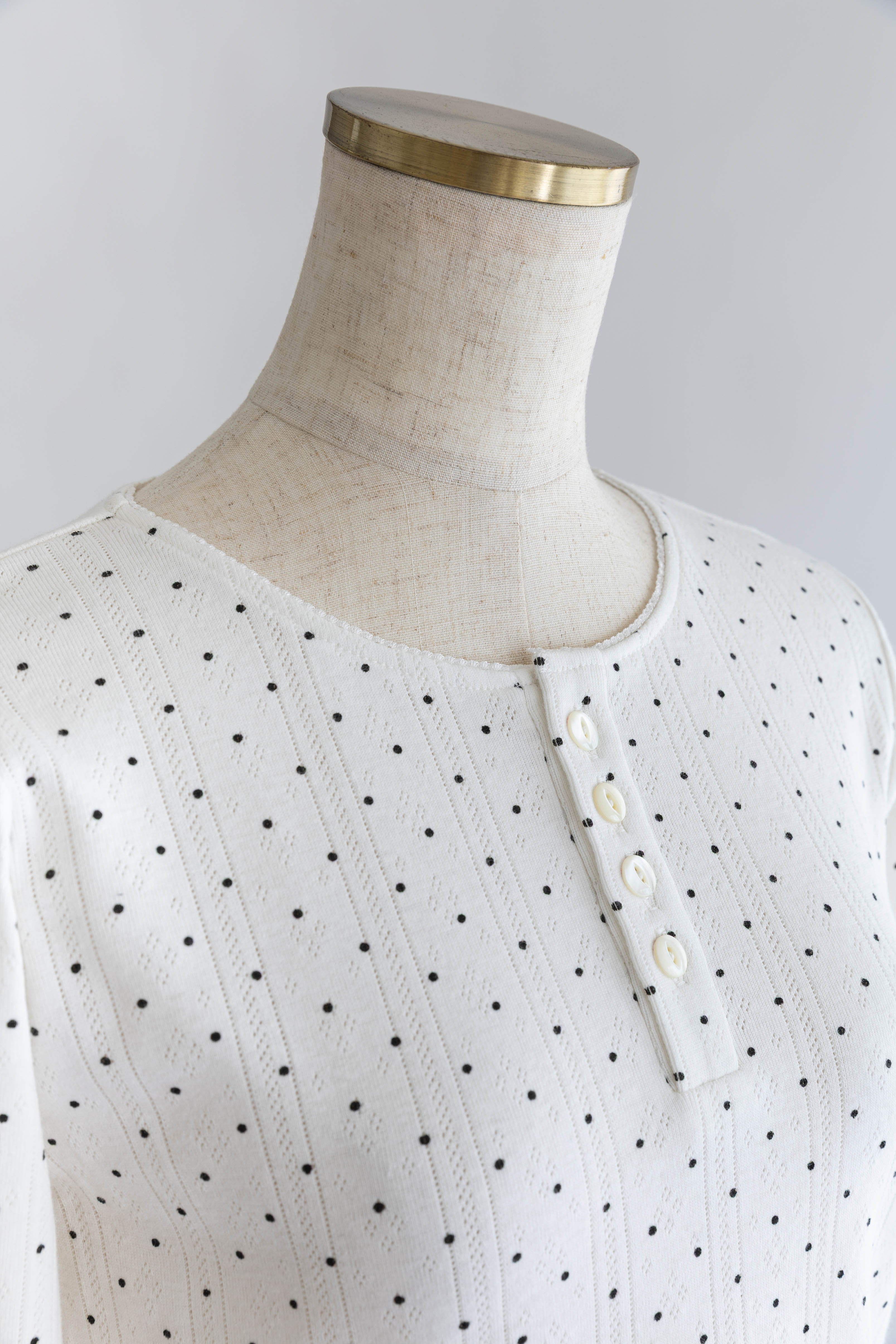 Powder Dot Henley