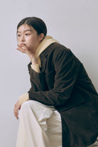 Vintage Suede Oversized Jacket ダークブラウン size:1 model:171cm YUUMIKO