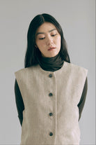 Cropped Tweed Gilet