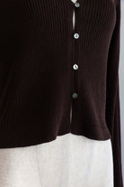 Fitted Rib Skipper Cardigan