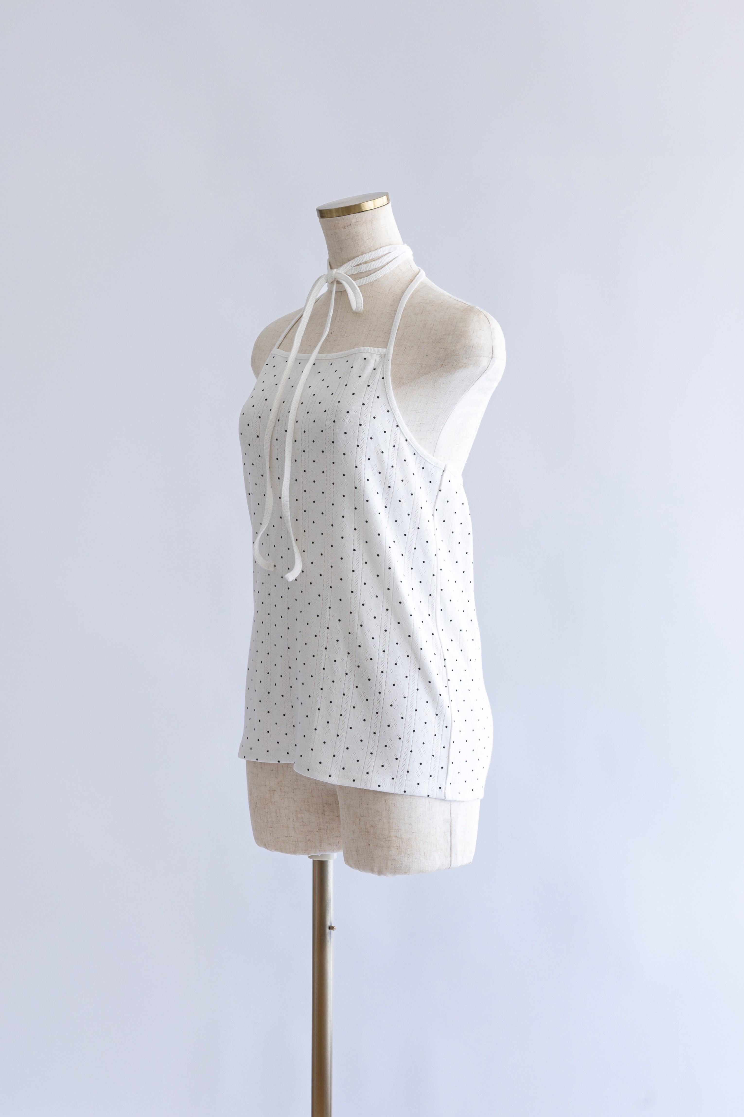 Powder Dot Halter Cami