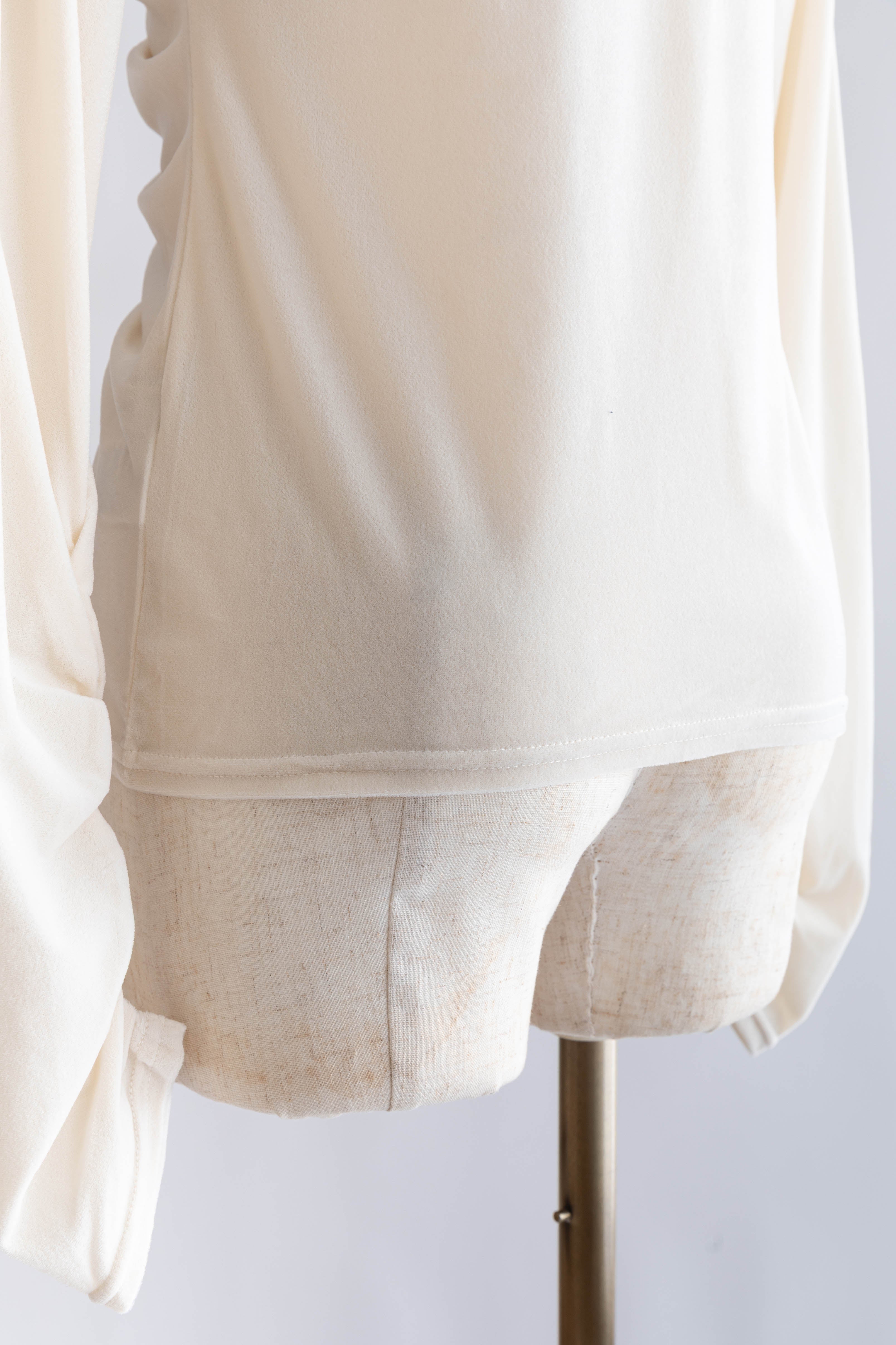 Sheer Velour Draped Cardigan