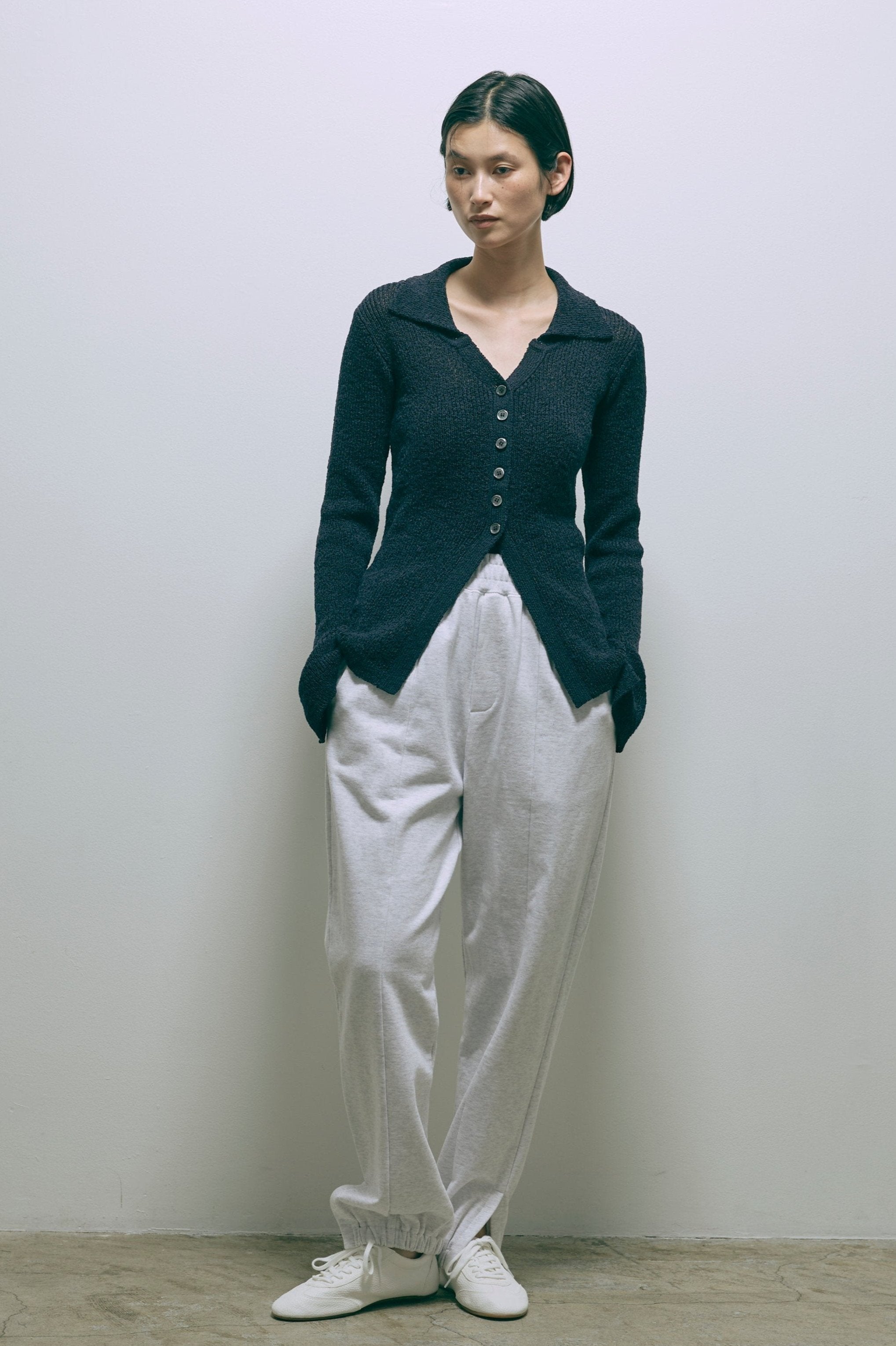 【Set Up】Slit Sweat Pants