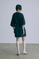Flared Balloon Sleeve Blouse