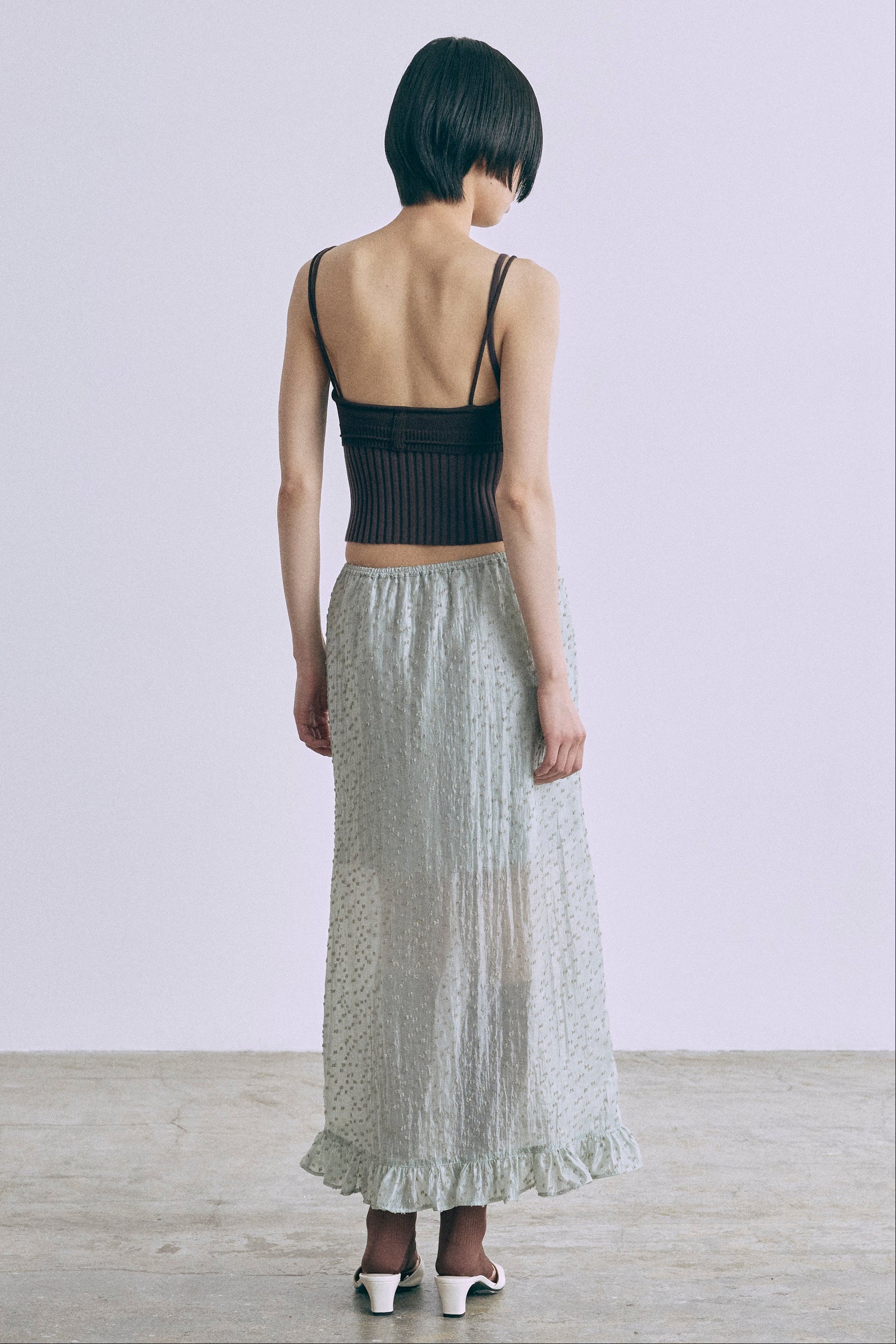 Sheer Dot Layered Skirt – EN NEUME
