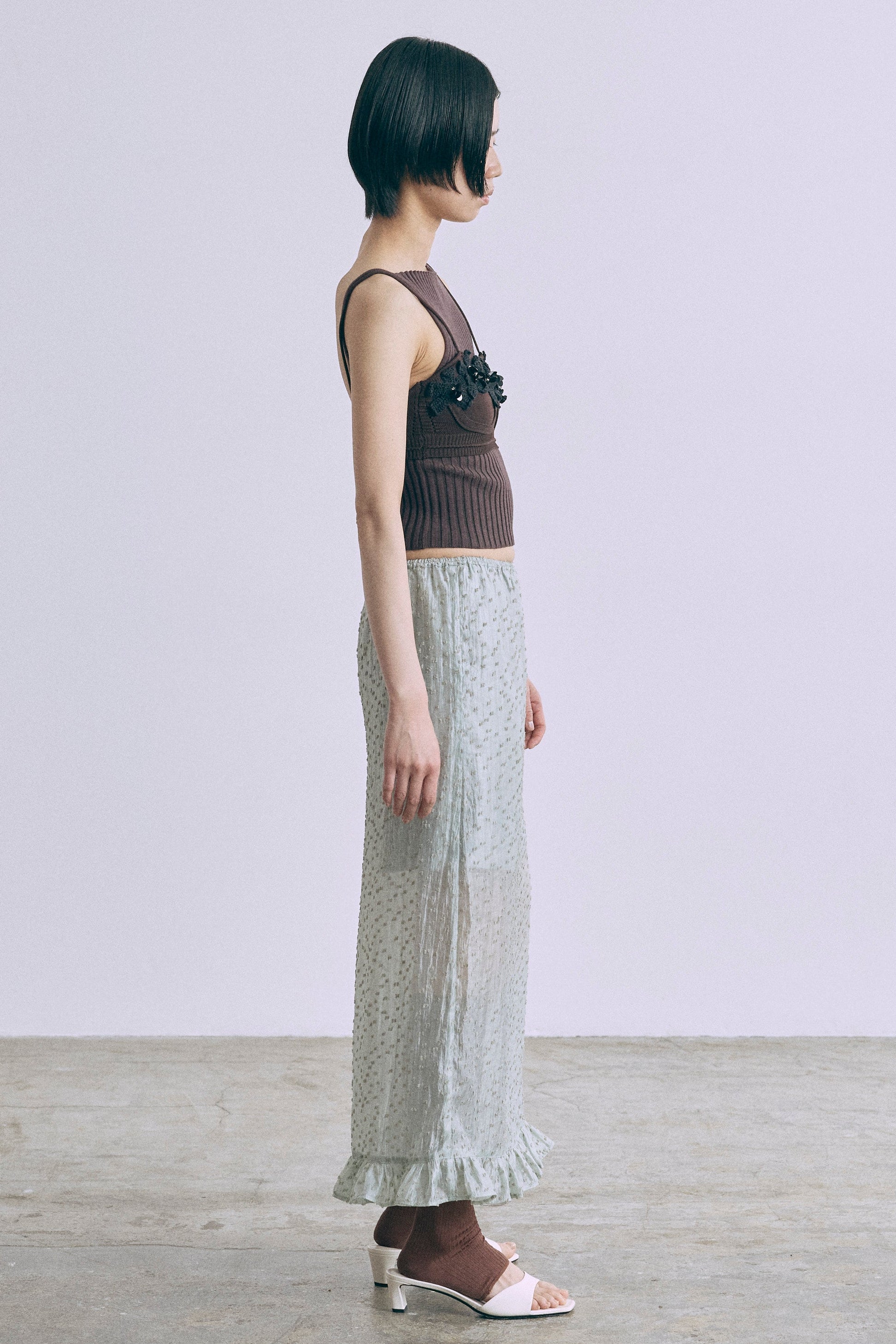 Sheer Dot Layered Skirt – EN NEUME