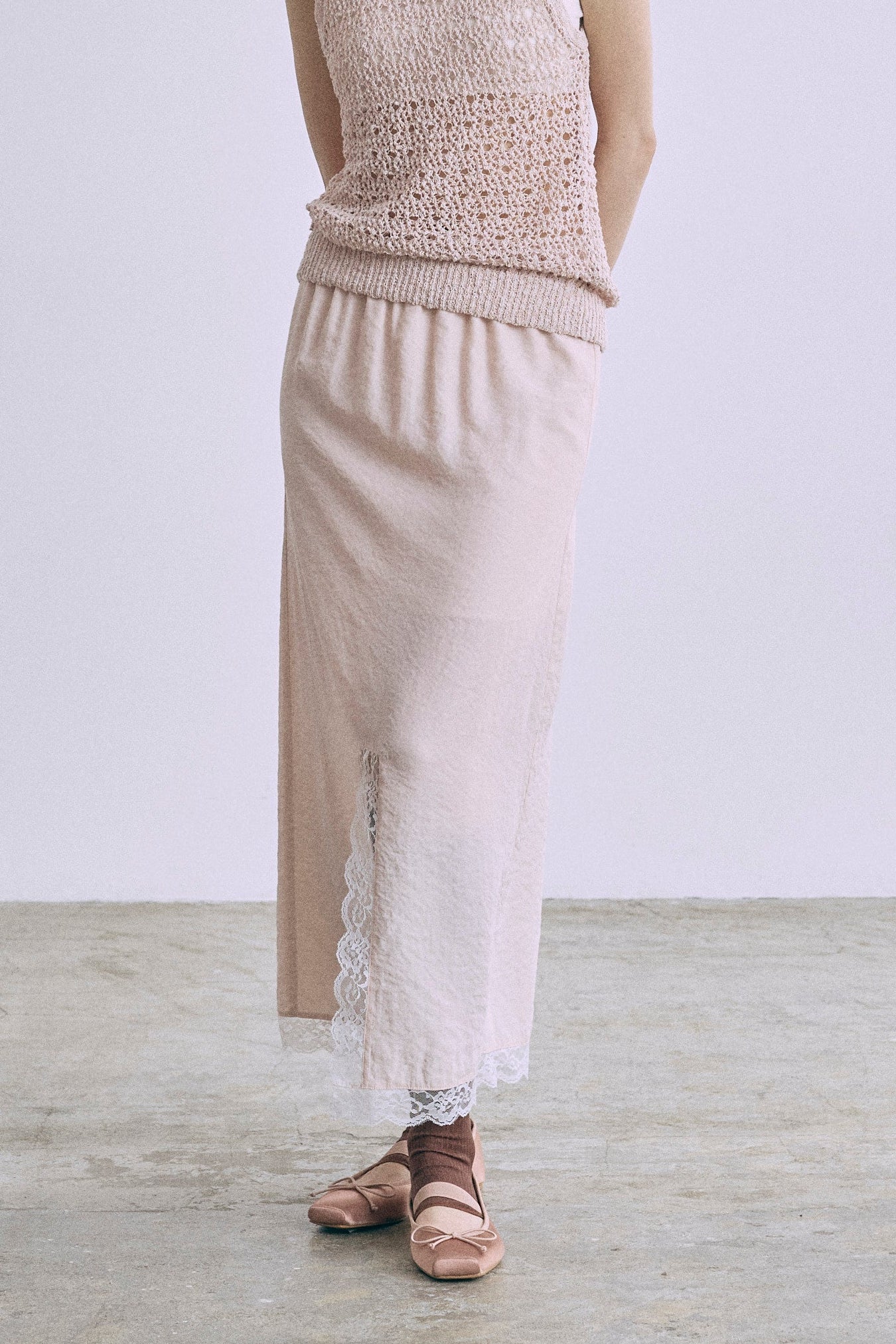 Vintage Lace-trim Skirt | EN NEUME