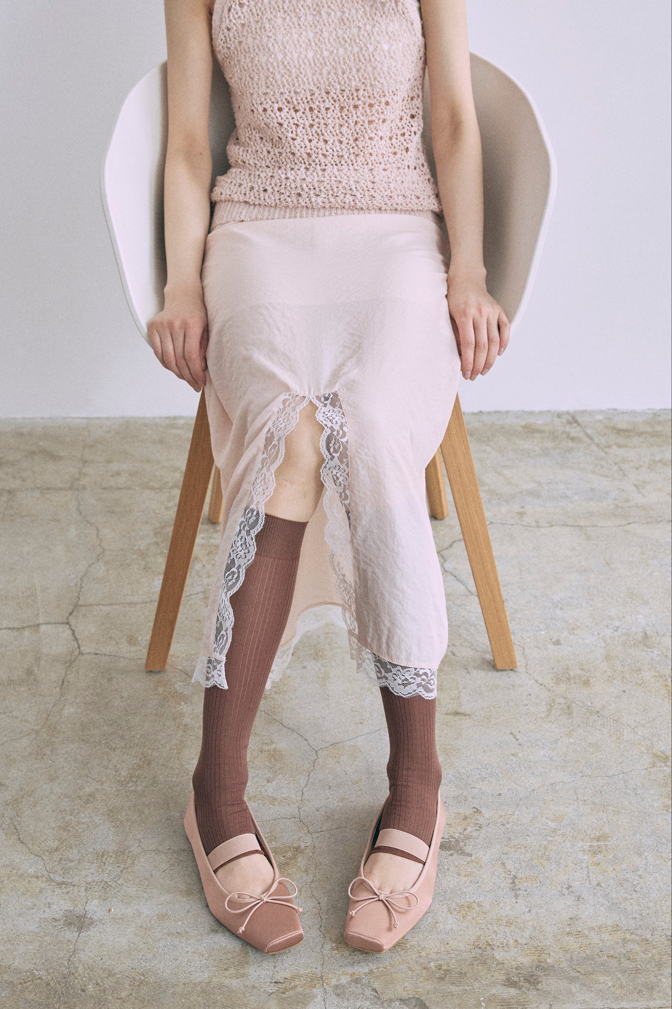 Vintage Lace-trim Skirt | EN NEUME