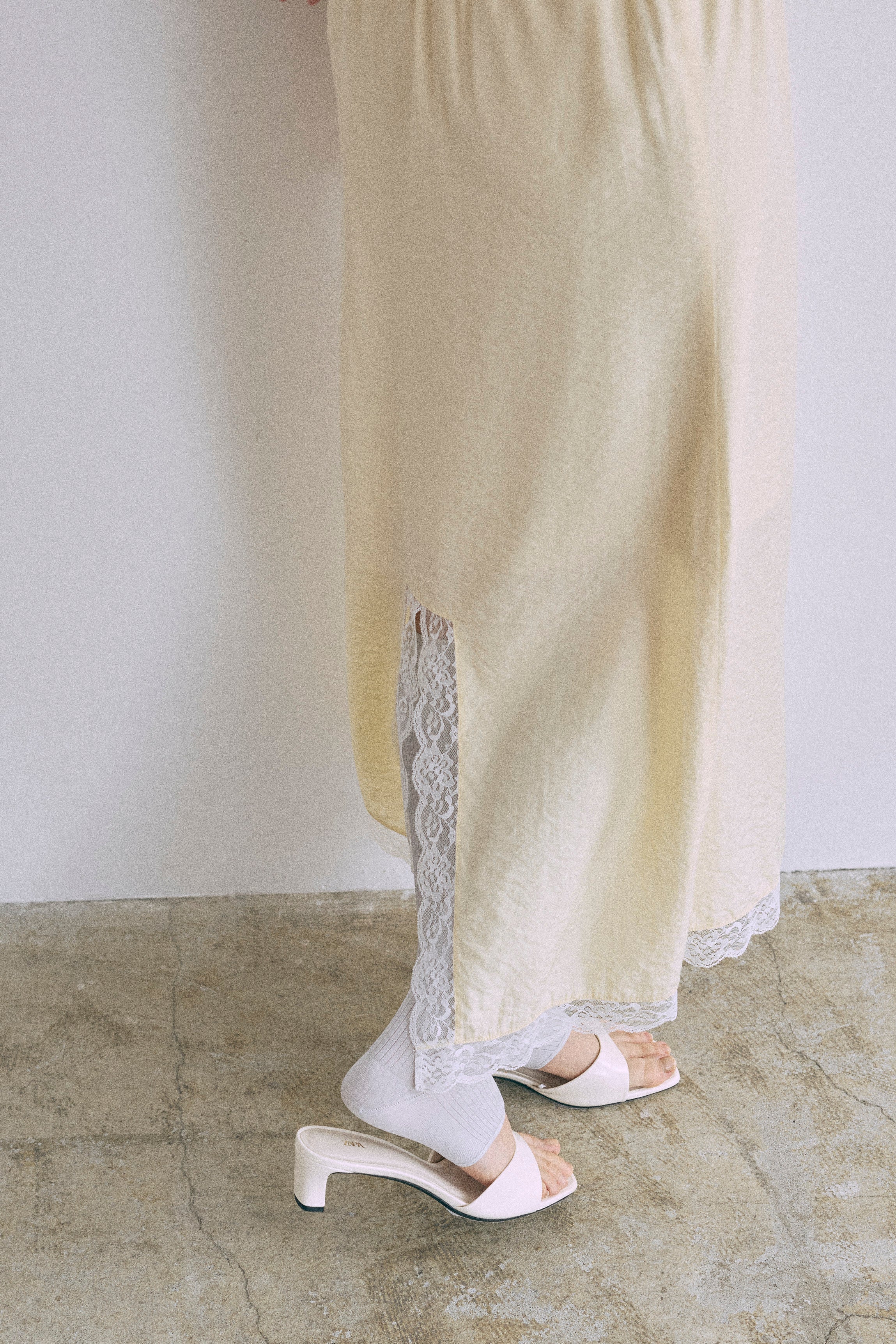 Vintage Lace-trim Skirt | EN NEUME