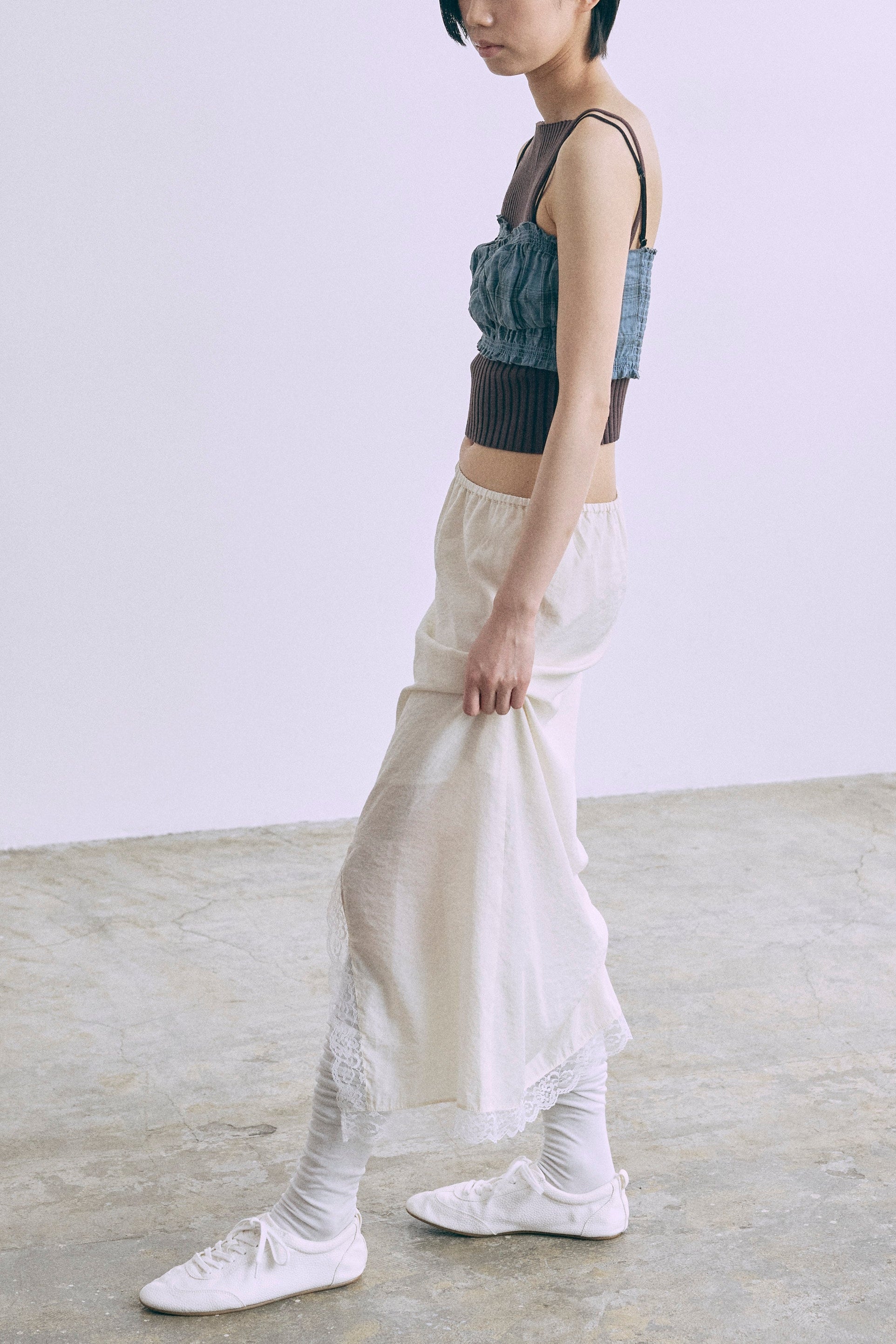 スカート EN NEUME Vintage Lace-trim Skirt Vintage Lace-trim Skirt – EN NEUME