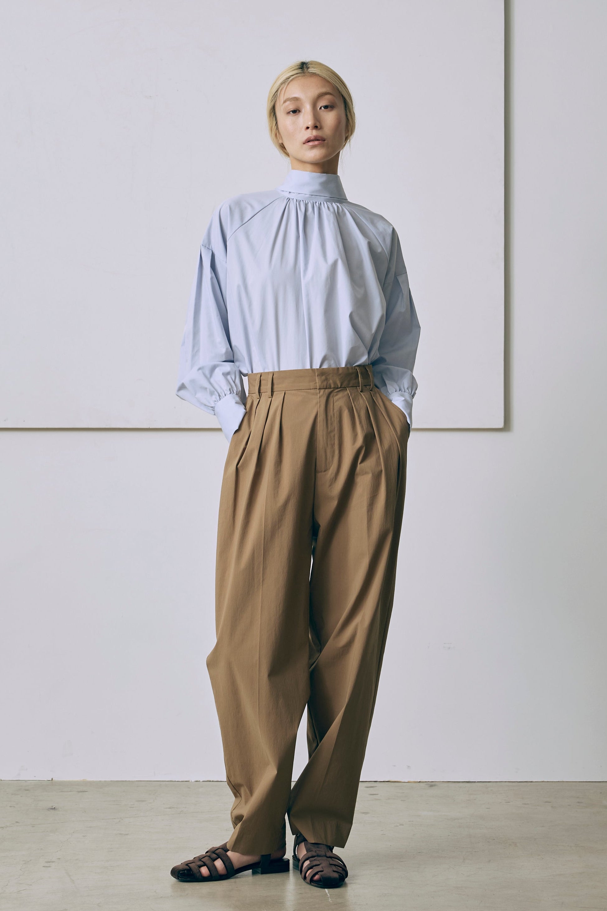 パンツ Takes an 3L 4L パンツ Takes an 3L 4L Set Up】3Tuck Wide Tapered Trousers – EN NEUME