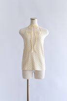 Powder Dot Halter Cami イエロー